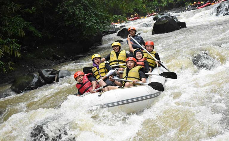 Rekomendasi rafting di puncak, Start Poin The Tavia Hotel & bobocabin Cipayung Puncak